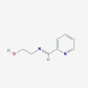 molecular formula C8H10N2O B024738 Ethanol, 2-[(2-pyridinylmethylene)imino]-(9CI) CAS No. 105516-38-9