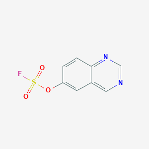 molecular formula C8H5FN2O3S B2473823 6-Fluorosulfonyloxyquinazoline CAS No. 2411287-75-5