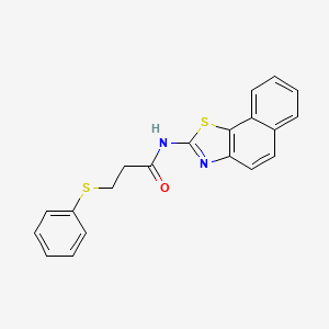 N-(naphtho[2,1-d]thiazol-2-yl)-3-(phenylthio)propanamide