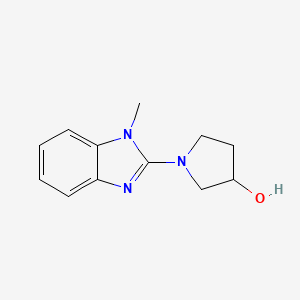 1-(1-methyl-1H-benzo[d]imidazol-2-yl)pyrrolidin-3-ol