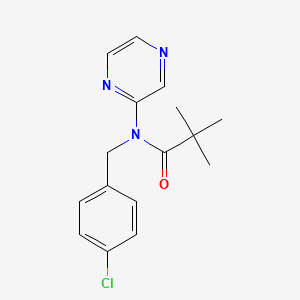 molecular formula C16H18ClN3O B2473912 N-(4-chlorobenzyl)-2,2-dimethyl-N-(2-pyrazinyl)propanamide CAS No. 78675-25-9