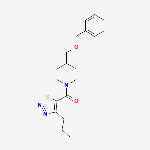 (4-((Benzyloxy)methyl)piperidin-1-yl)(4-propyl-1,2,3-thiadiazol-5-yl)methanone