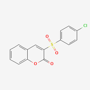 3-(4-chlorobenzenesulfonyl)-2H-chromen-2-one