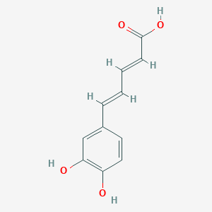 molecular formula C11H10O4 B024740 5-(3,4-DIHYDROXYPHENYL)PENTA-2,4-DIENOIC ACID CAS No. 110501-70-7