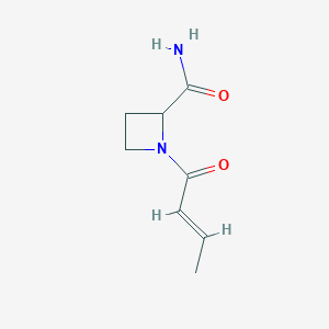 1-[(E)-But-2-enoyl]azetidine-2-carboxamide
