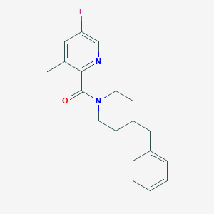 2-(4-Benzylpiperidine-1-carbonyl)-5-fluoro-3-methylpyridine