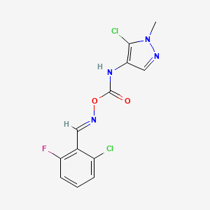2-Chloro-6-fluorobenzaldehyde O-{[(5-chloro-1-methyl-1H-pyrazol-4-yl)amino]carbonyl}oxime