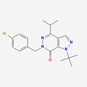 6-(4-bromobenzyl)-1-(tert-butyl)-4-isopropyl-1H-pyrazolo[3,4-d]pyridazin-7(6H)-one