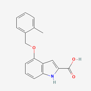 4-[(2-methylbenzyl)oxy]-1H-indole-2-carboxylic acid