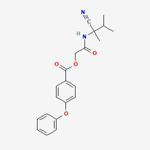 [(1-Cyano-1,2-dimethylpropyl)carbamoyl]methyl 4-phenoxybenzoate