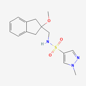 N-((2-methoxy-2,3-dihydro-1H-inden-2-yl)methyl)-1-methyl-1H-pyrazole-4-sulfonamide