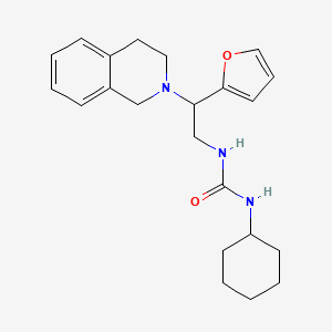 1-cyclohexyl-3-(2-(3,4-dihydroisoquinolin-2(1H)-yl)-2-(furan-2-yl)ethyl)urea