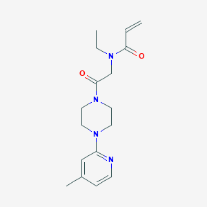 N-Ethyl-N-[2-[4-(4-methylpyridin-2-yl)piperazin-1-yl]-2-oxoethyl]prop-2-enamide