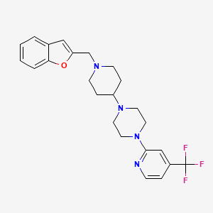 1-(1-(Benzofuran-2-ylmethyl)piperidin-4-yl)-4-(4-(trifluoromethyl)pyridin-2-yl)piperazine