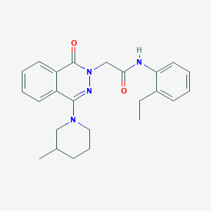 molecular formula C24H28N4O2 B2474124 N-(2-ethylphenyl)-2-[4-(3-methylpiperidin-1-yl)-1-oxo-1,2-dihydrophthalazin-2-yl]acetamide CAS No. 1116071-01-2