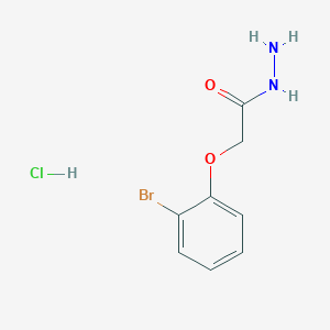 molecular formula C8H10BrClN2O2 B2474166 2-(2-Bromophenoxy)acetohydrazide hydrochloride CAS No. 2138350-99-7