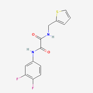 molecular formula C13H10F2N2O2S B2474176 N1-(3,4-difluorophenyl)-N2-(thiophen-2-ylmethyl)oxalamide CAS No. 941894-72-0