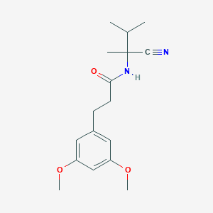 molecular formula C17H24N2O3 B2474183 N-(1-cyano-1,2-dimethylpropyl)-3-(3,5-dimethoxyphenyl)propanamide CAS No. 1090663-67-4