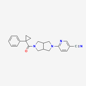 6-[5-(1-Phenylcyclopropanecarbonyl)-octahydropyrrolo[3,4-c]pyrrol-2-yl]pyridine-3-carbonitrile
