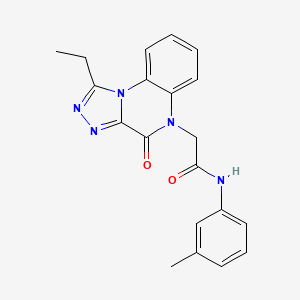 2-(1-ethyl-4-oxo-[1,2,4]triazolo[4,3-a]quinoxalin-5(4H)-yl)-N-(m-tolyl)acetamide