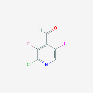 B2474384 2-Chloro-3-fluoro-5-iodopyridine-4-carbaldehyde CAS No. 2219371-00-1