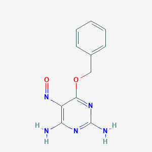 molecular formula C11H11N5O2 B024744 6-Benzyloxy-5-nitroso-pyrimidine-2,4-diamine CAS No. 101724-61-2