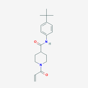 molecular formula C19H26N2O2 B2474401 N-(4-Tert-butylphenyl)-1-prop-2-enoylpiperidine-4-carboxamide CAS No. 2361712-82-3