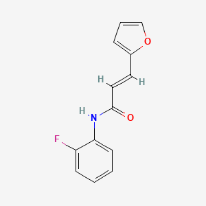 molecular formula C13H10FNO2 B2474408 N-(2-Fluoro-phenyl)-3-furan-2-YL-acrylamide CAS No. 853349-17-4