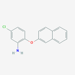 molecular formula C16H12ClNO B2474411 5-Chloro-2-(2-naphthyloxy)aniline CAS No. 32219-17-3