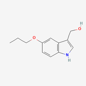 molecular formula C12H15NO2 B2474449 (5-propoxy-1H-indol-3-yl)methanol CAS No. 215997-83-4