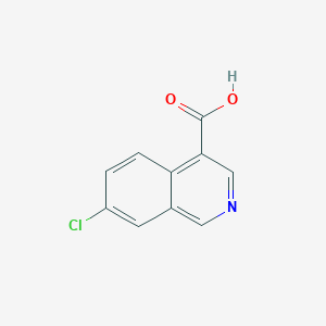 molecular formula C10H6ClNO2 B2474467 7-Chloroisoquinoline-4-carboxylic acid CAS No. 1543281-62-4