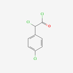 molecular formula C8H5Cl3O B2474483 2-chloro-2-(4-chlorophenyl)acetylchloride CAS No. 75188-06-6