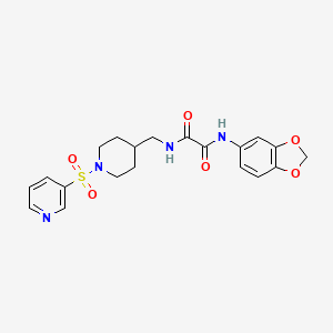 N1-(benzo[d][1,3]dioxol-5-yl)-N2-((1-(pyridin-3-ylsulfonyl)piperidin-4-yl)methyl)oxalamide