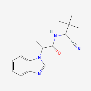 2-(Benzimidazol-1-yl)-N-(1-cyano-2,2-dimethylpropyl)propanamide