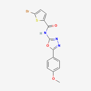5-bromo-N-(5-(4-methoxyphenyl)-1,3,4-oxadiazol-2-yl)thiophene-2-carboxamide