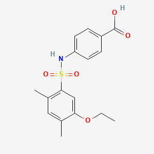 4-(5-Ethoxy-2,4-dimethylbenzenesulfonamido)benzoic acid