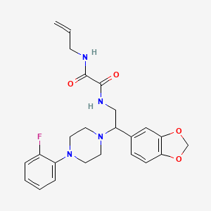 N1-allyl-N2-(2-(benzo[d][1,3]dioxol-5-yl)-2-(4-(2-fluorophenyl)piperazin-1-yl)ethyl)oxalamide