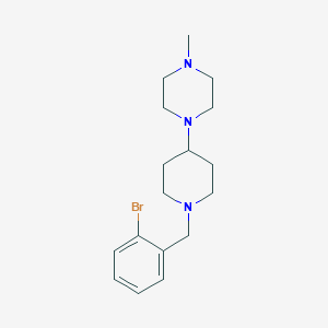 molecular formula C17H26BrN3 B247452 1-[1-(2-Bromobenzyl)-4-piperidinyl]-4-methylpiperazine 