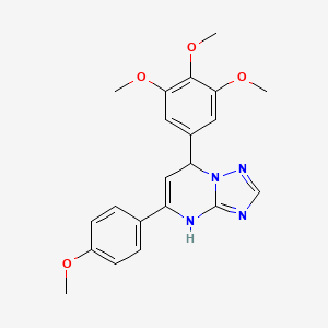 5-(4-Methoxyphenyl)-7-(3,4,5-trimethoxyphenyl)-4,7-dihydro[1,2,4]triazolo[1,5-a]pyrimidine