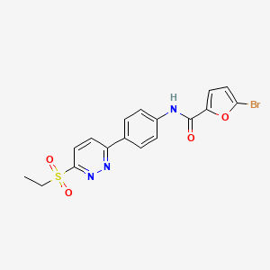 5-bromo-N-(4-(6-(ethylsulfonyl)pyridazin-3-yl)phenyl)furan-2-carboxamide