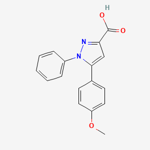 5-(4-methoxyphenyl)-1-phenyl-1H-pyrazole-3-carboxylic acid