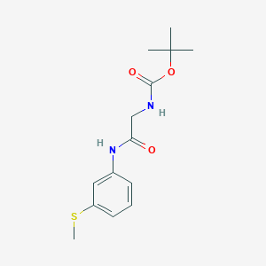 tert-butyl N-({[3-(methylsulfanyl)phenyl]carbamoyl}methyl)carbamate