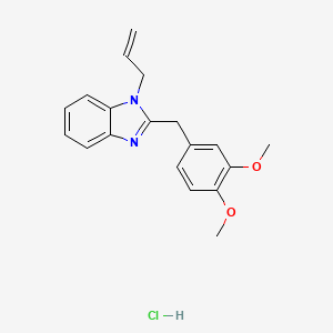 1-allyl-2-(3,4-dimethoxybenzyl)-1H-benzo[d]imidazole hydrochloride