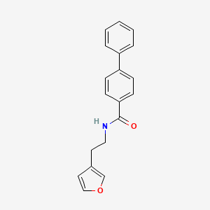 N-(2-(furan-3-yl)ethyl)-[1,1'-biphenyl]-4-carboxamide