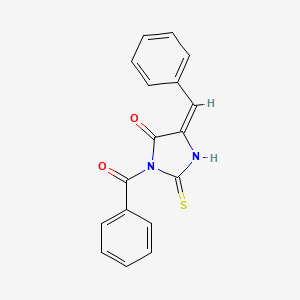 (5E)-3-benzoyl-5-benzylidene-2-sulfanylideneimidazolidin-4-one