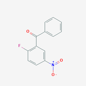 molecular formula C13H8FNO3 B2474570 (2-Fluoro-5-nitrophenyl)(phenyl)methanone CAS No. 54534-85-9