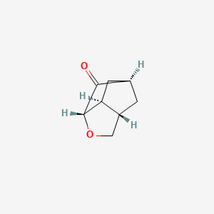 molecular formula C8H10O2 B2474638 (1R,3S,6S,7S)-4-Oxatricyclo[4.2.1.0,3,7]nonan-2-one CAS No. 1864003-34-8
