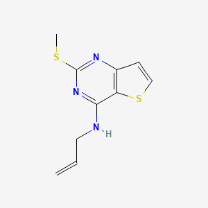 molecular formula C10H11N3S2 B2474696 N-allyl-2-(methylsulfanyl)thieno[3,2-d]pyrimidin-4-amine CAS No. 343374-12-9