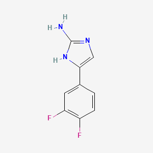 molecular formula C9H7F2N3 B2474711 4-(3,4-difluorophenyl)-1H-imidazol-2-amine CAS No. 1216081-60-5