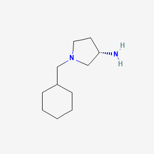 molecular formula C11H22N2 B2474783 (S)-1-(Cyclohexylmethyl)pyrrolidin-3-amine CAS No. 457097-91-5